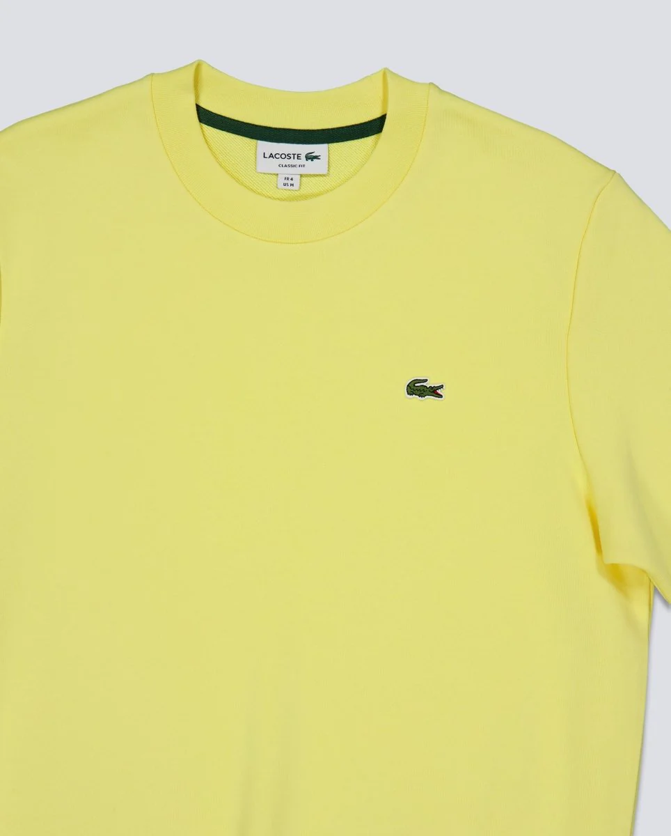 Sudadera Lacoste de Felpa Amarillo Unisex - Image 4
