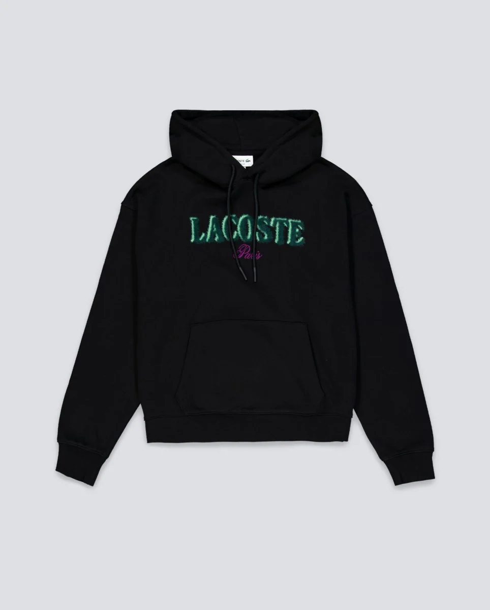 Sudadera Lacoste Oversized Negro Unisex