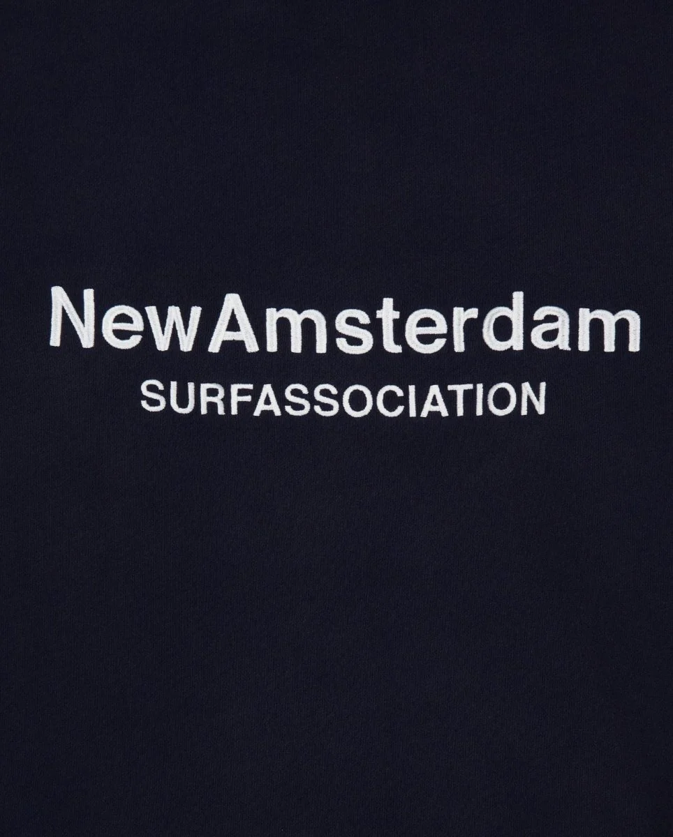 Sudadera New Amsterdam Surf Association Logo Crewneck Azul Unisex - Image 5