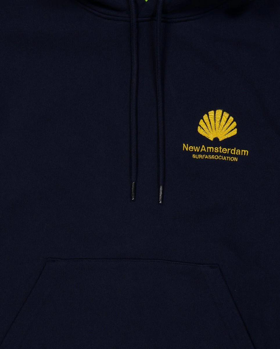 Sudadera New Amsterdam Surf Association Logo Hoodie Azul Unisex - Image 4