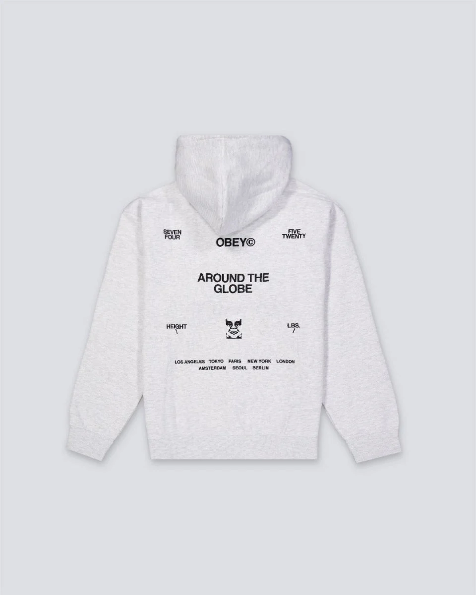 Sudadera Obey Business Hood Gris Hombre - Image 2