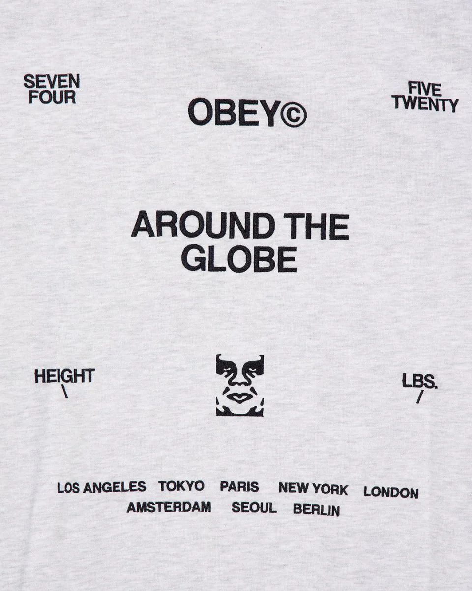 Sudadera Obey Business Hood Gris Hombre - Image 3