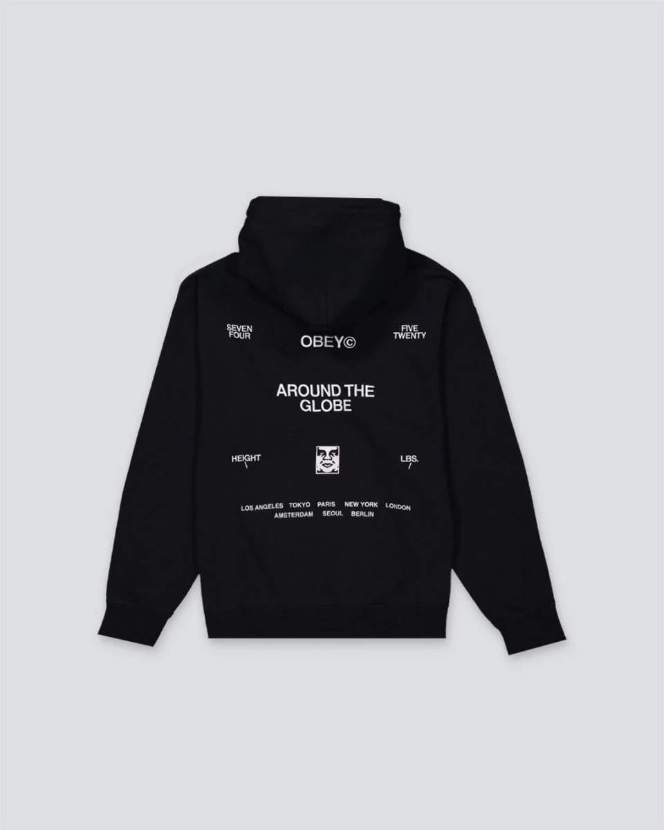 Sudadera Obey Business Hood Negro Hombre - Image 2
