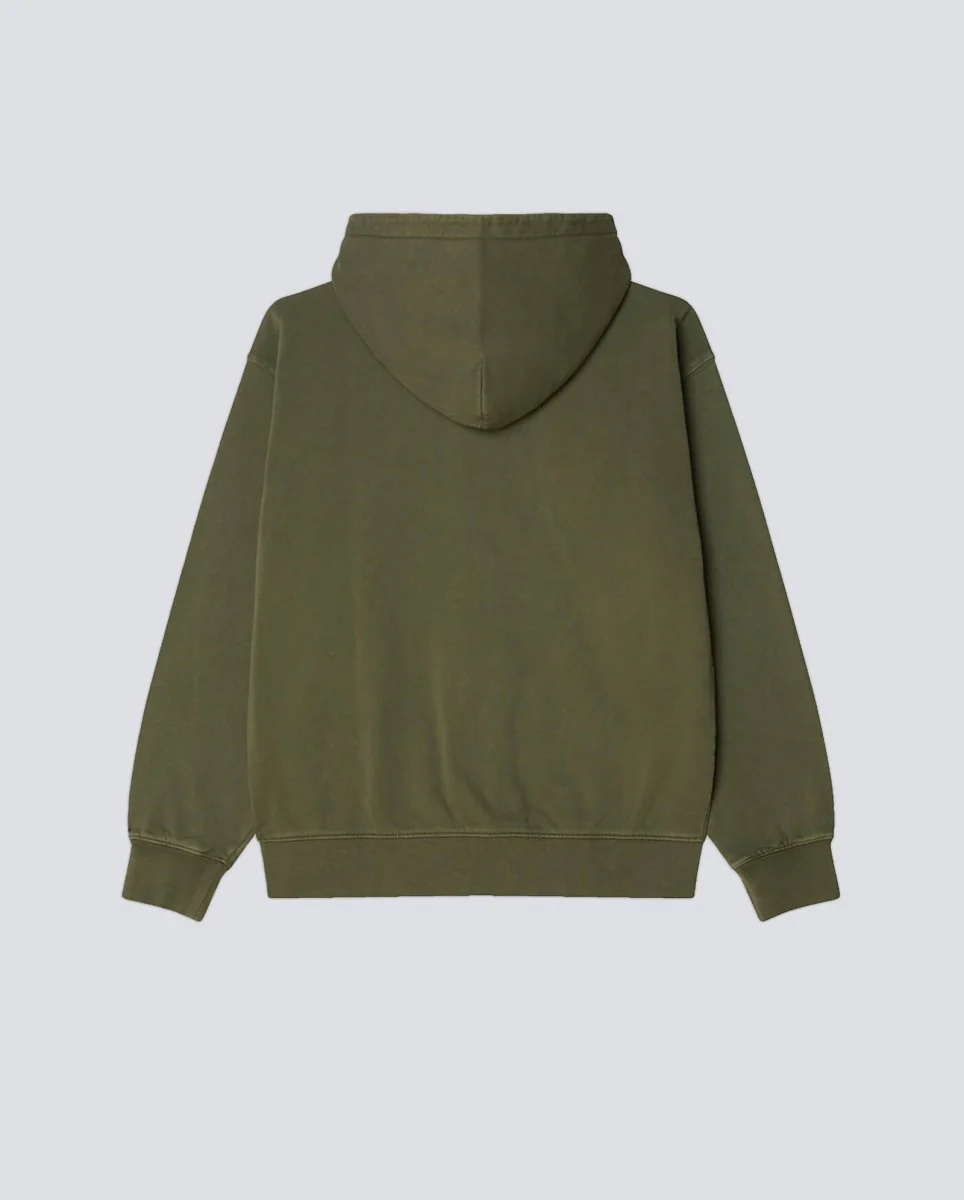 Sudadera Obey Hybrid Faded Con Cremallera Verde Unisex - Image 2