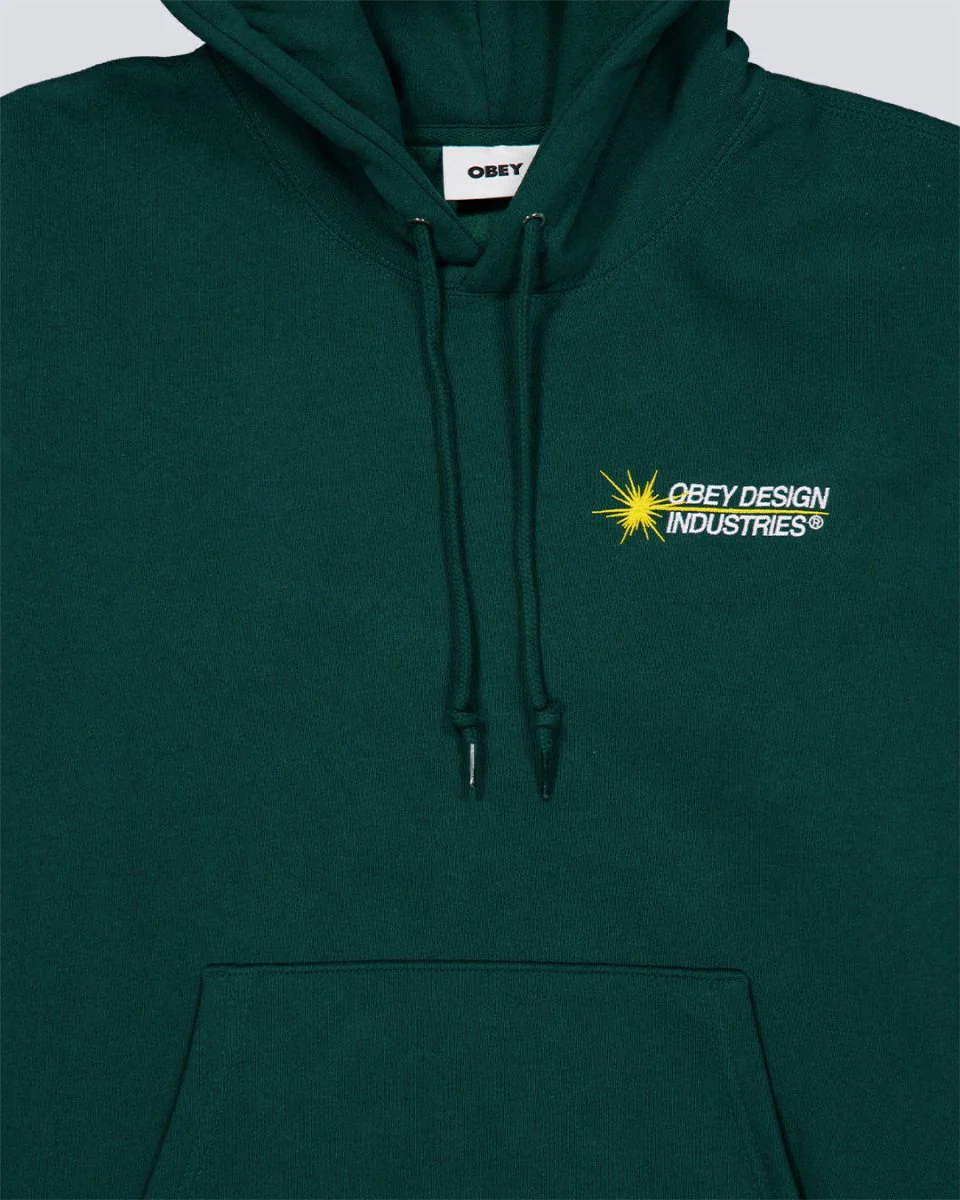Sudadera Obey Industries Verde Unisex - Image 4