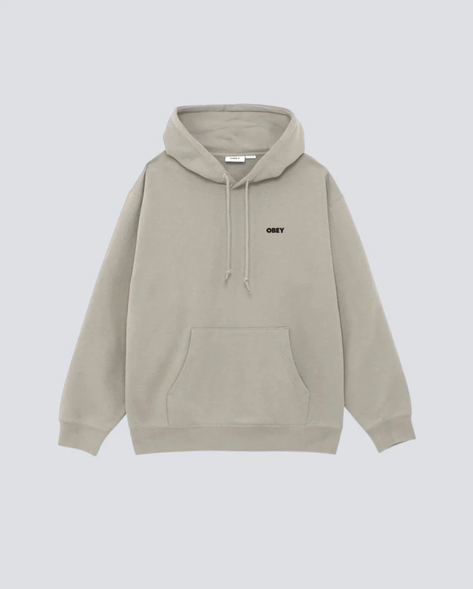 Sudadera Obey Quarter Icon Gris Hombre