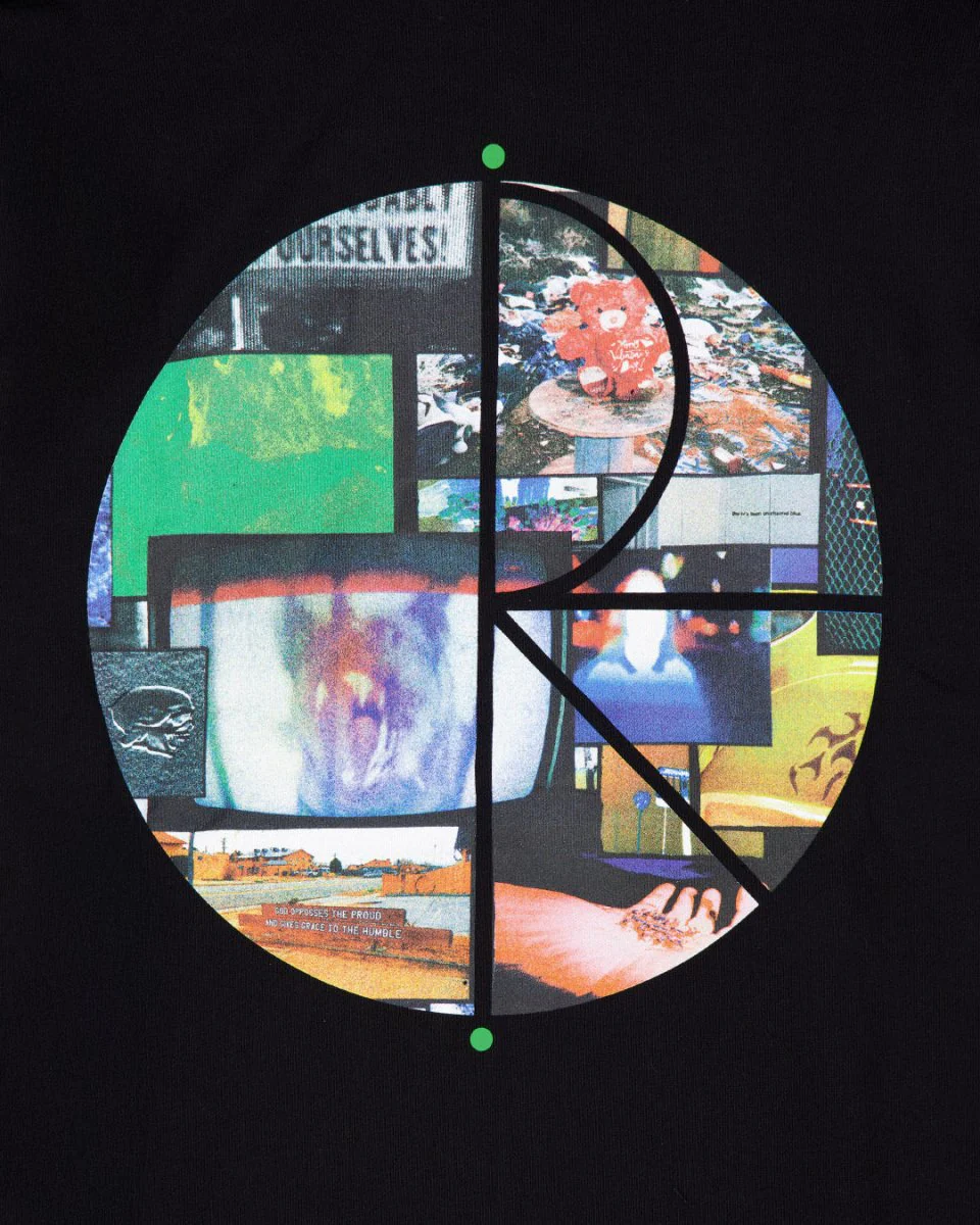 Sudadera Polar Skate Co Fill Logo Ourselves Collage Negro Unisex - Image 3