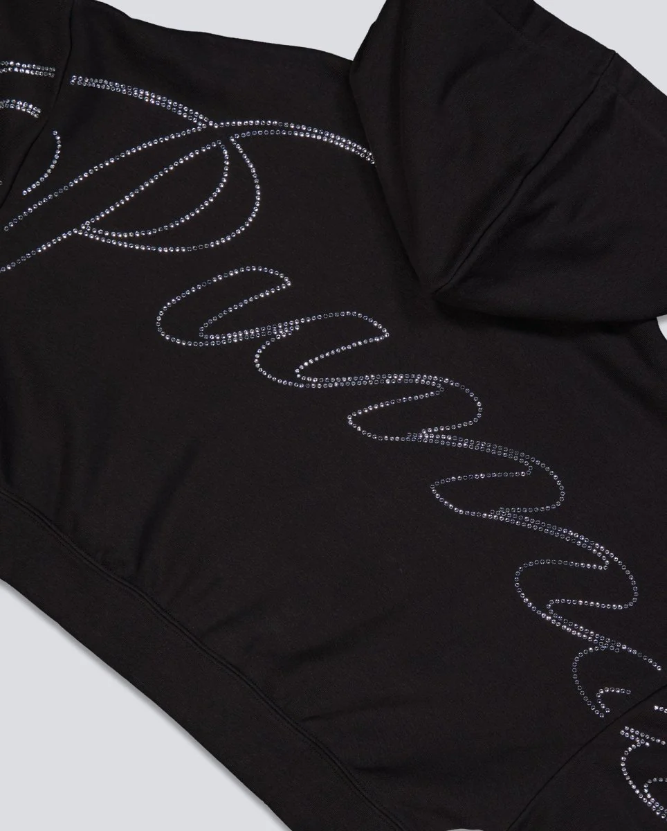 Sudadera Puma Essential Graphics Bedazzled Negro Mujer - Image 3