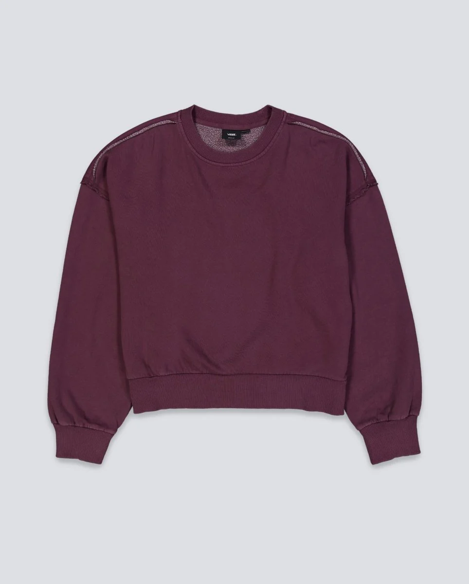 Sudadera Vans Got Your Back Crew Bay Leaf Granate Mujer