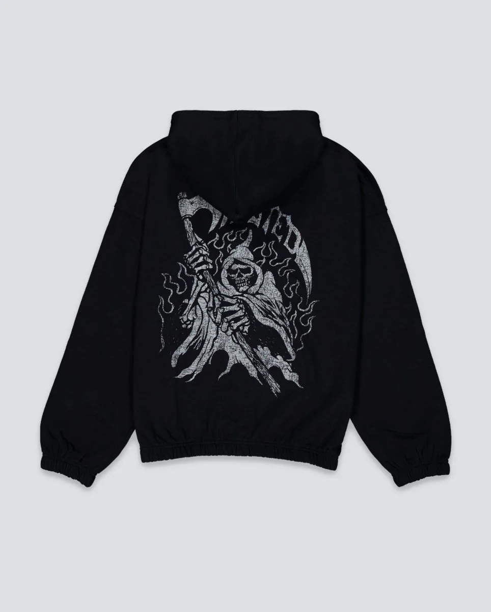 Sudadera Wasted Paris Harvest Boxy Negro Unisex - Image 3