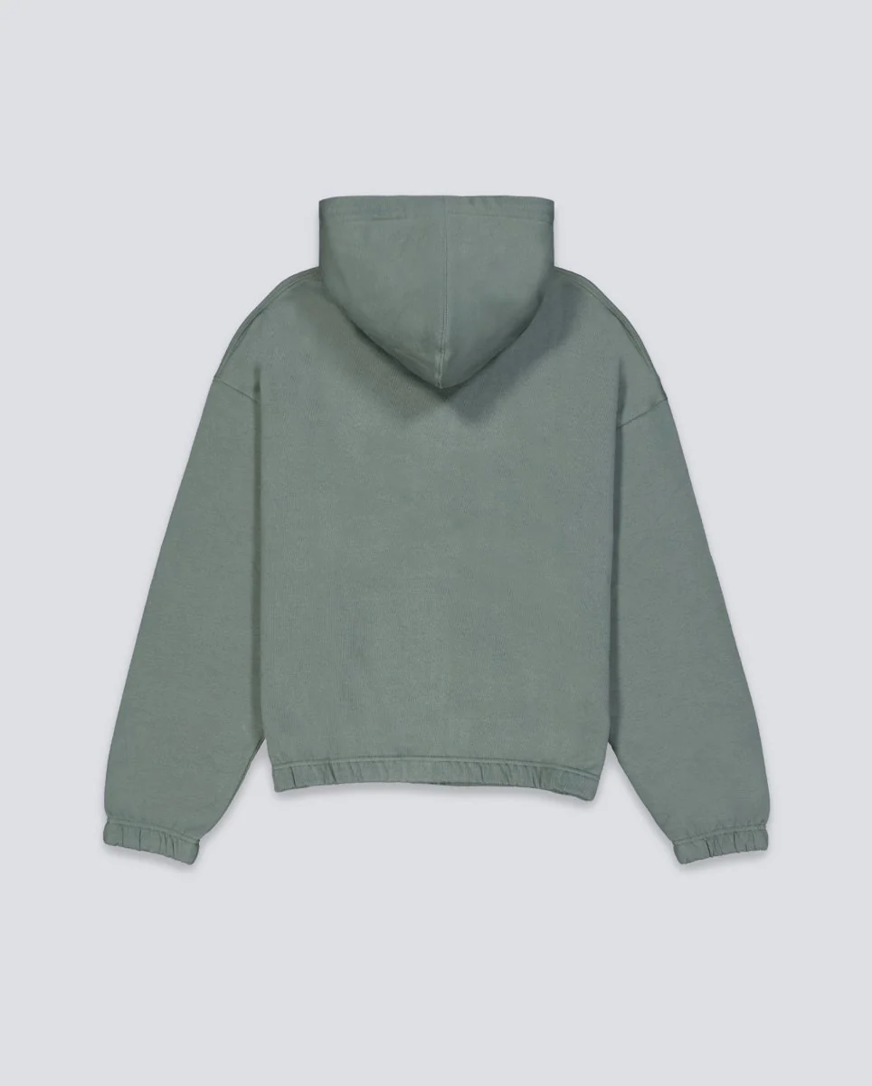Sudadera Wasted Paris Yard Boxy Con Cremallera Verde Unisex - Image 3