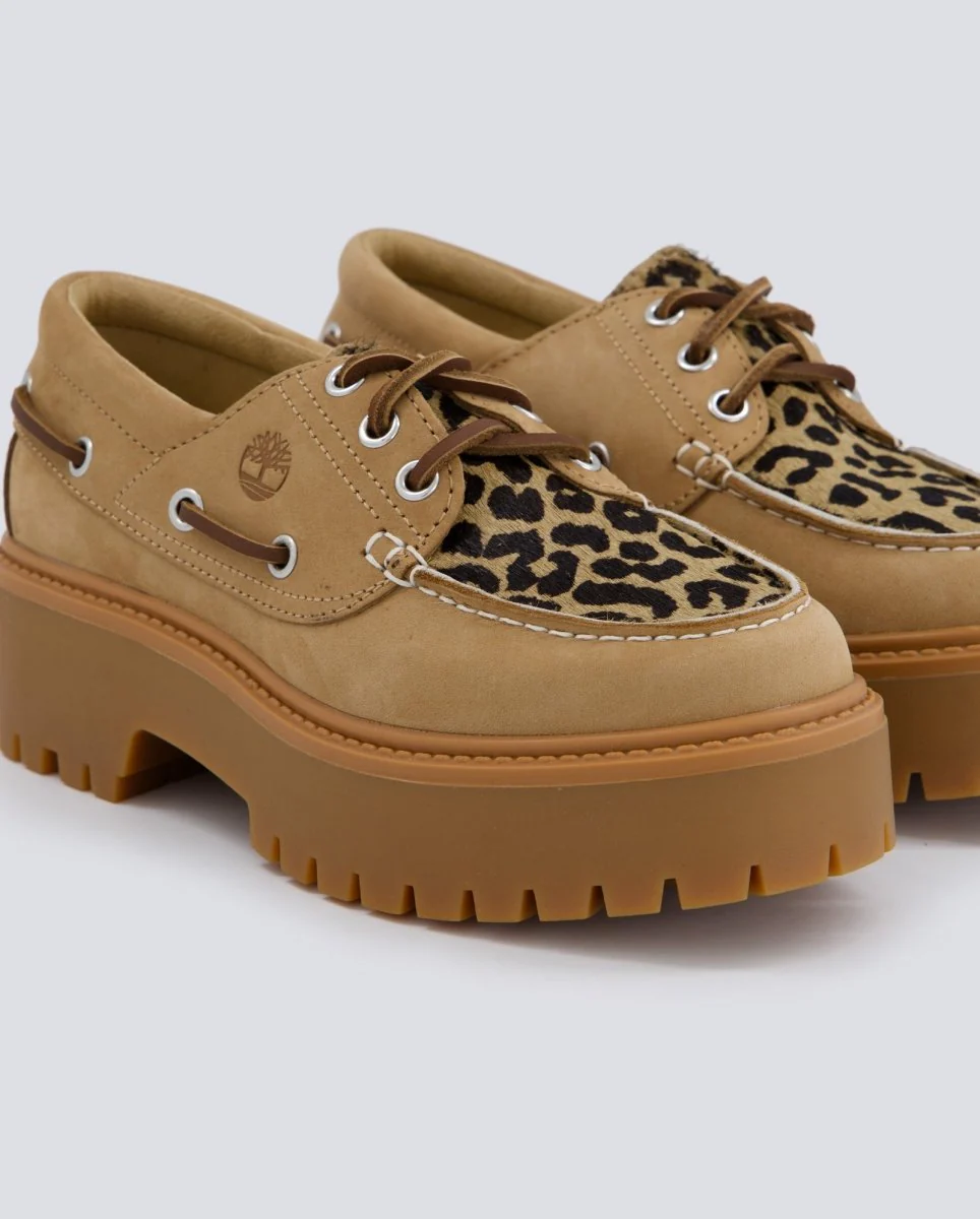 Timberland Boat Nubuck Leopardo Marrón Mujer - Image 2