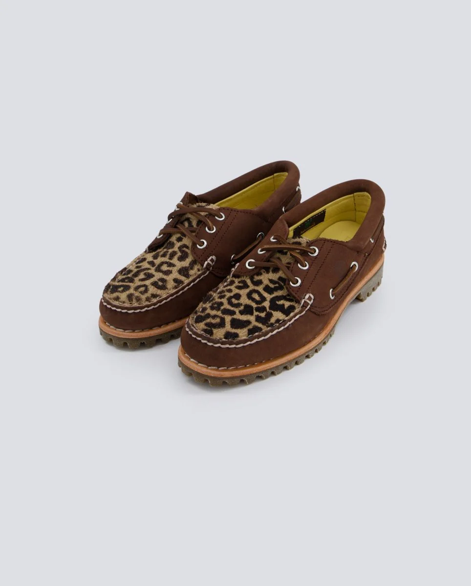 Timberland Boat Nubuck Leopardo Marrón Oscuro Mujer - Image 5