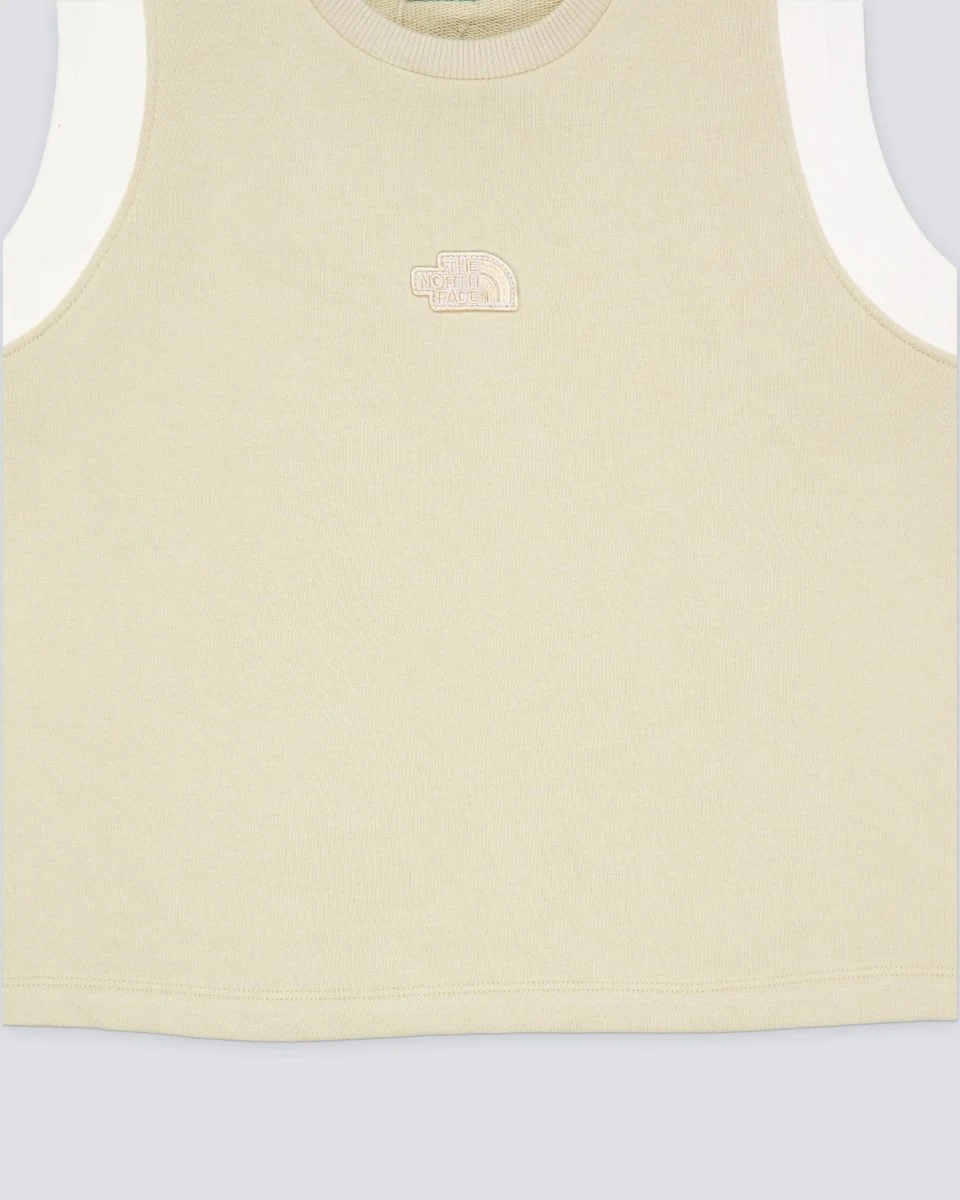 Top Corto The North Face Terry Beige Mujer - Image 3