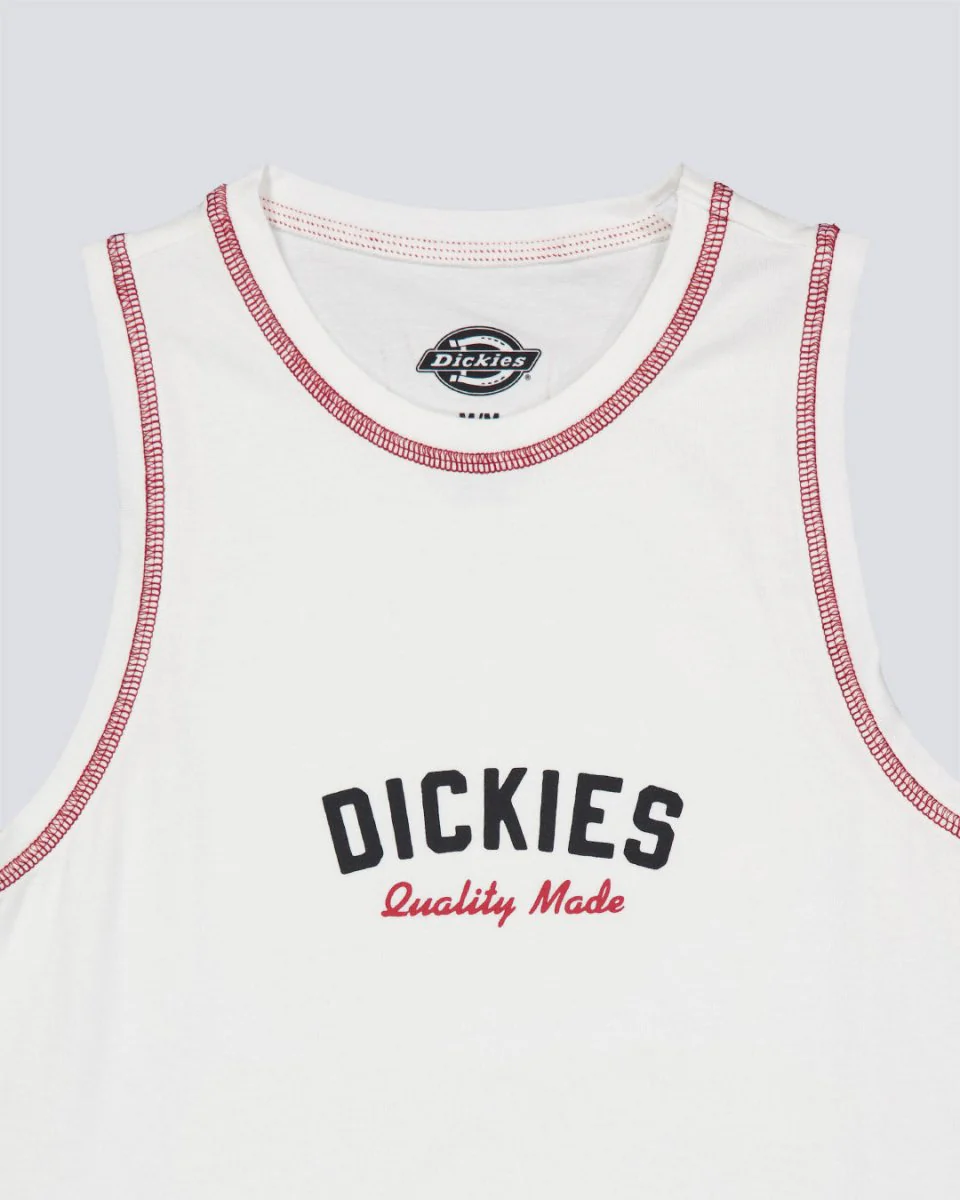 Top Dickies Racer Blanco Mujer - Image 3