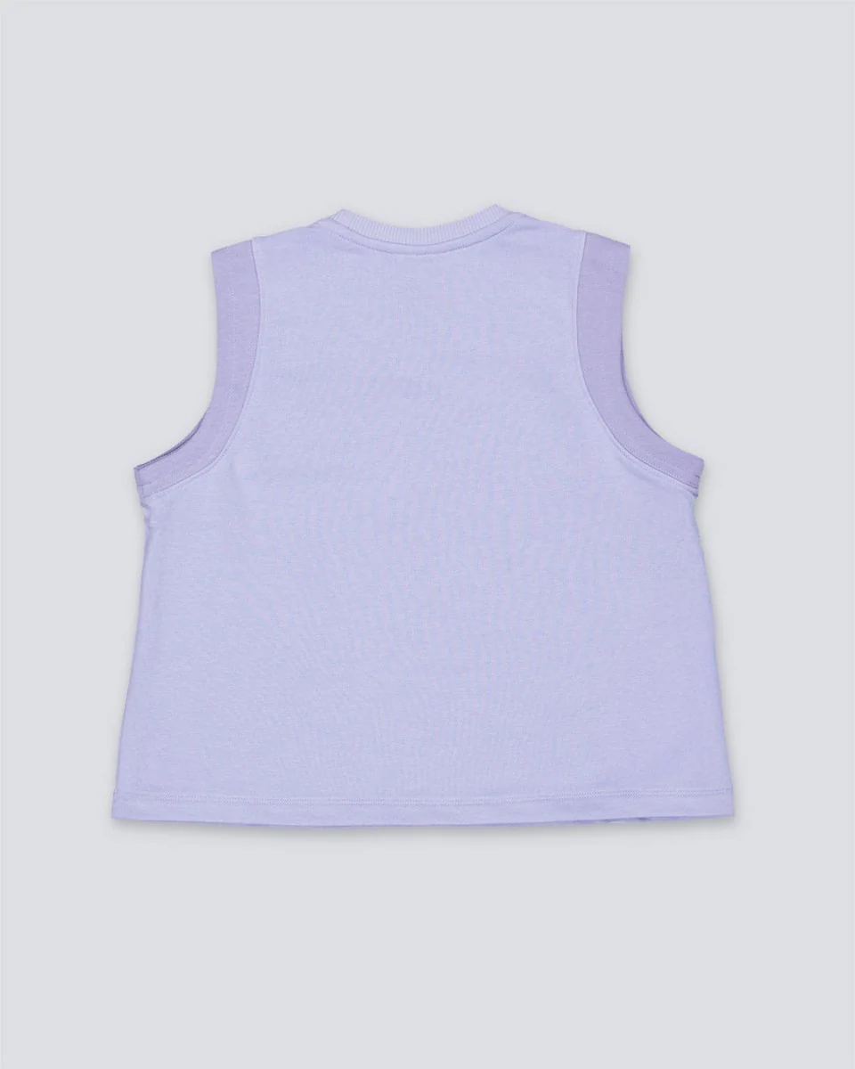 Top The North Face Terry Relaxed Cropped Lila Mujer - Image 2
