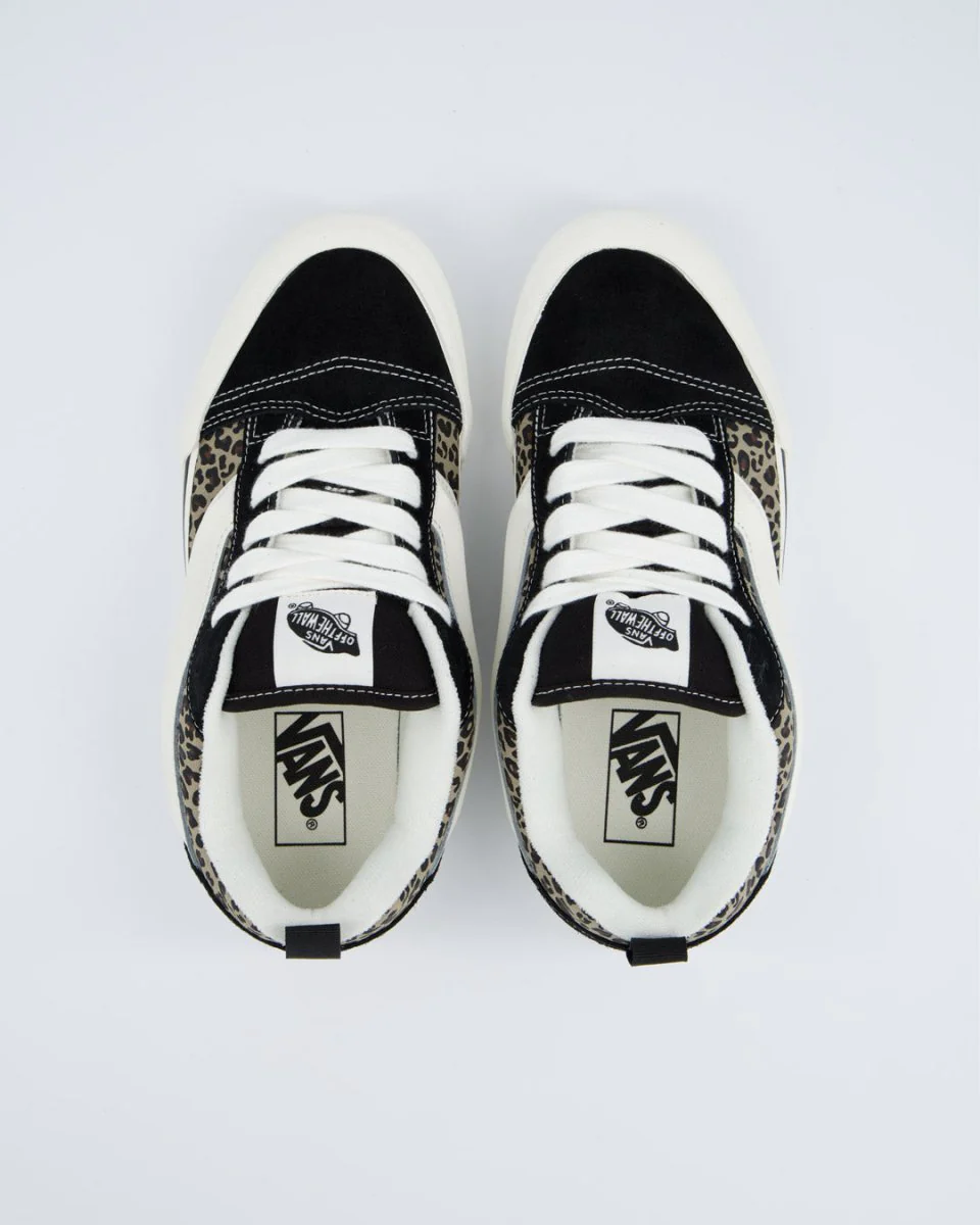 Vans Knu Skool Negro Leopardo Mujer - Image 3