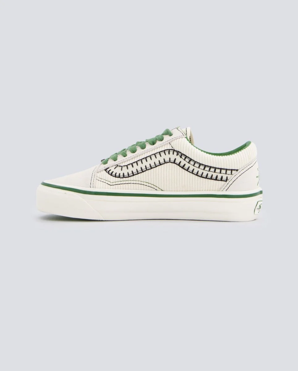 Vans Lx Old Skool Charms Cream Verde Y Beige Mujer - Image 4