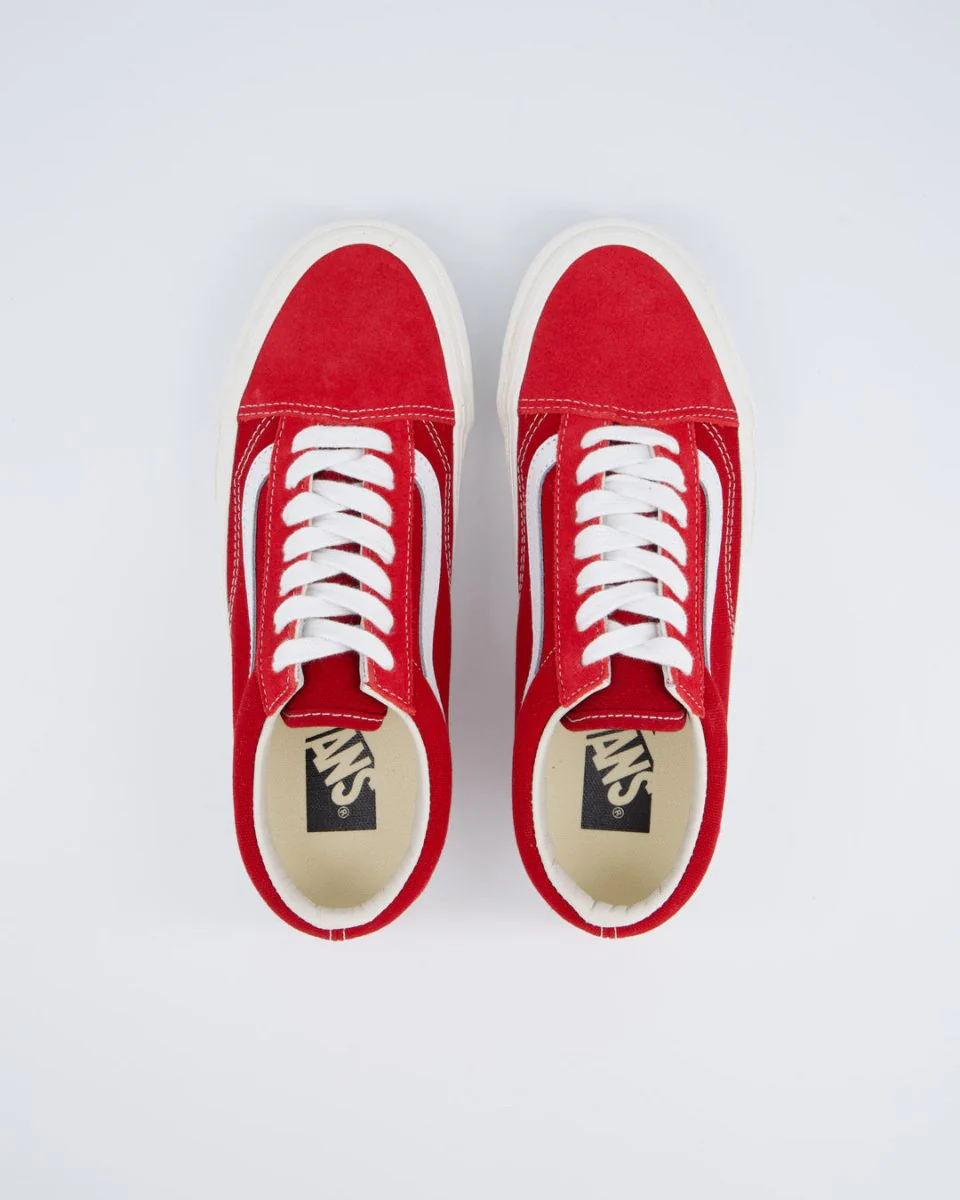 Vans Lx Old Skool Suede Rojo Mujer - Image 4