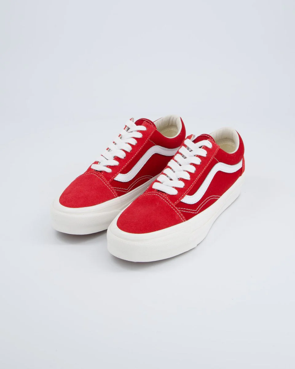Vans Lx Old Skool Suede Rojo Mujer - Image 6