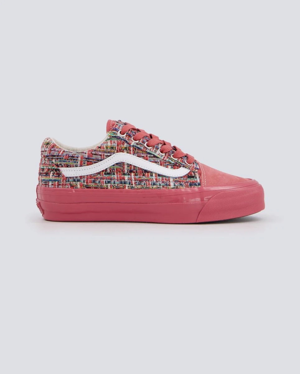 Vans Lx Old Skool Tweed Mauvewood Rosa Mujer