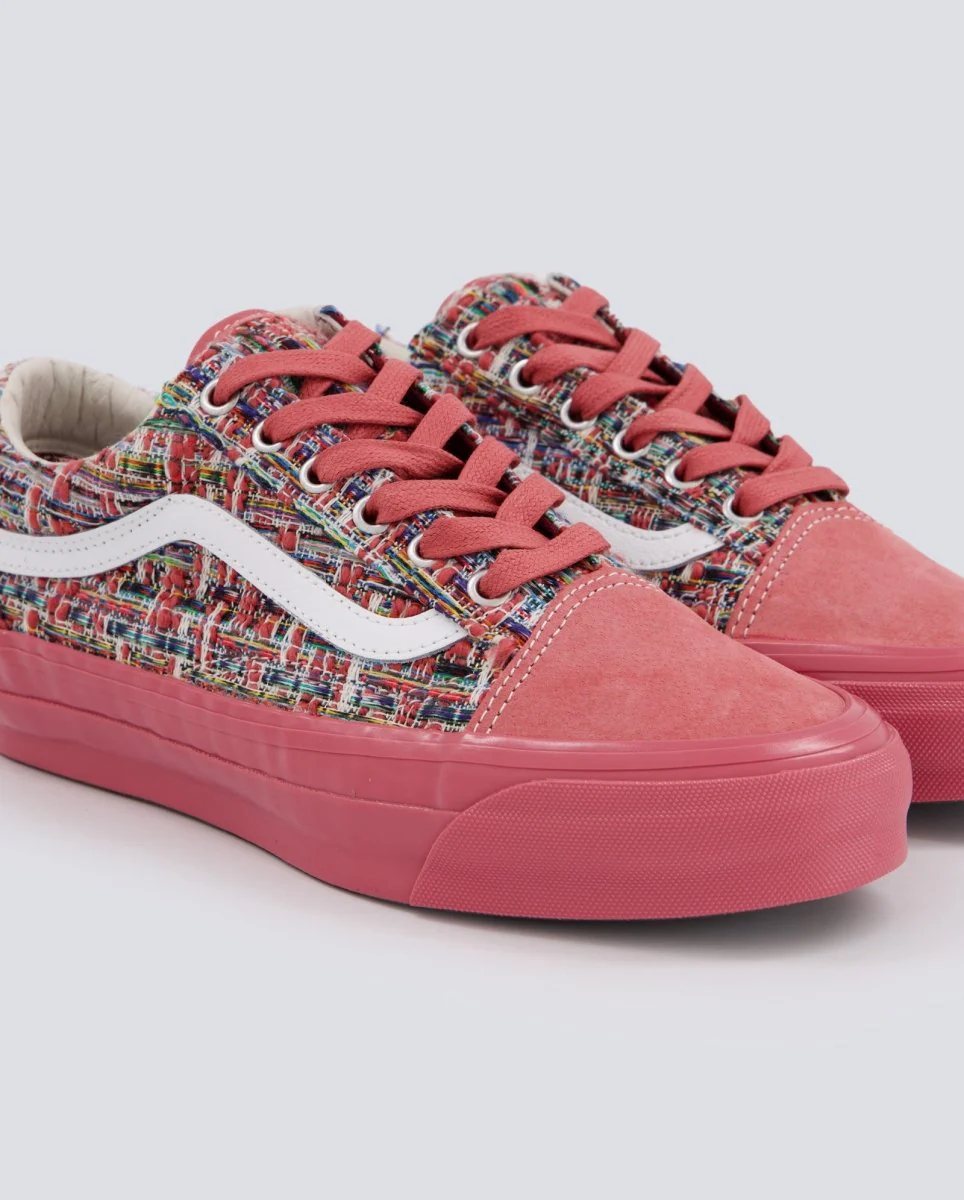 Vans Lx Old Skool Tweed Mauvewood Rosa Mujer - Image 2
