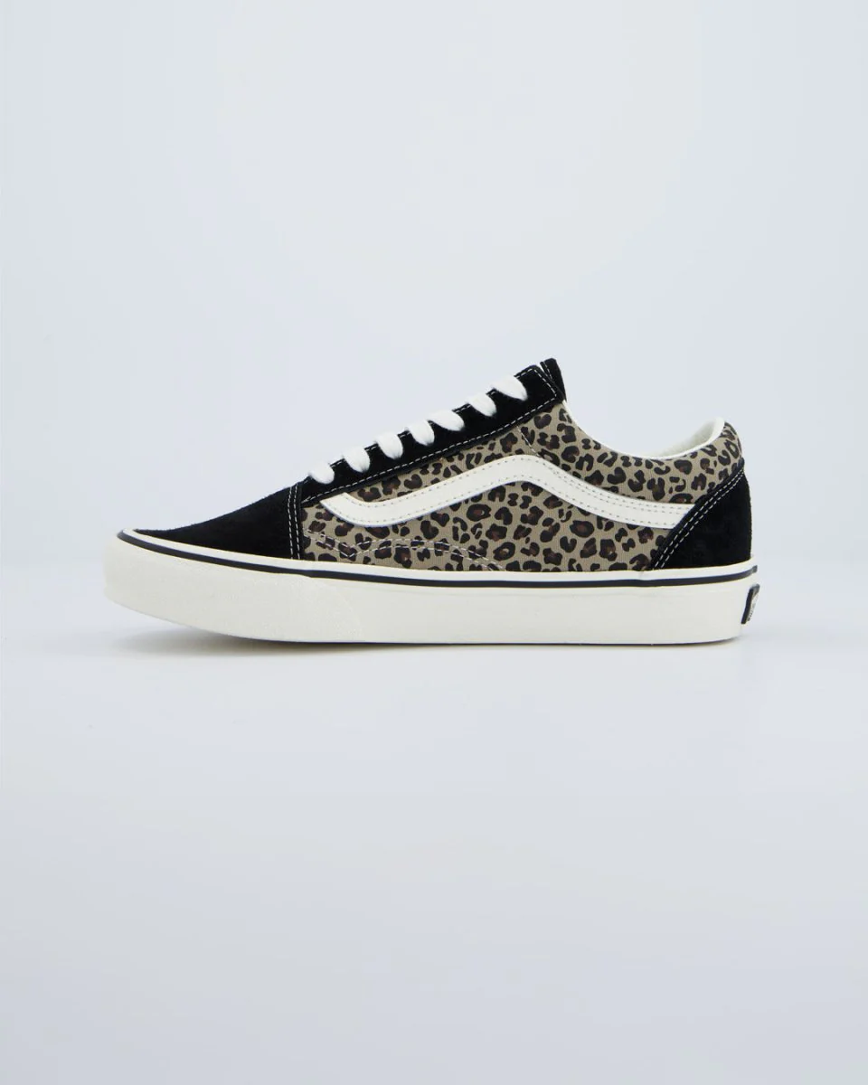 Vans Old Skool Negro Leopardo Mujer - Image 4