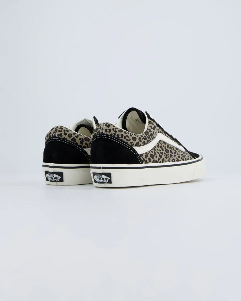 Vans Old Skool Negro Leopardo Mujer - Image 5