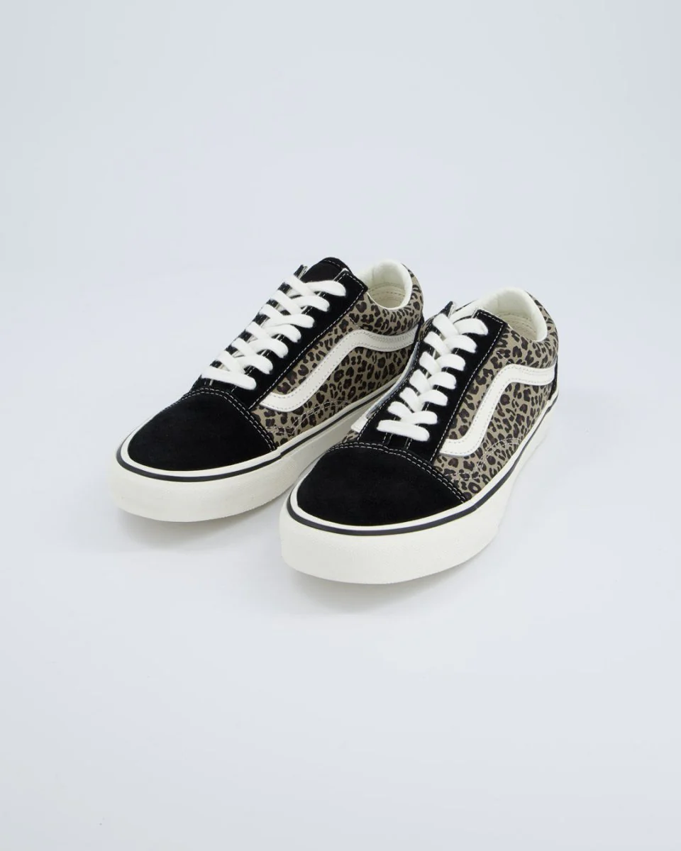 Vans Old Skool Negro Leopardo Mujer - Image 6