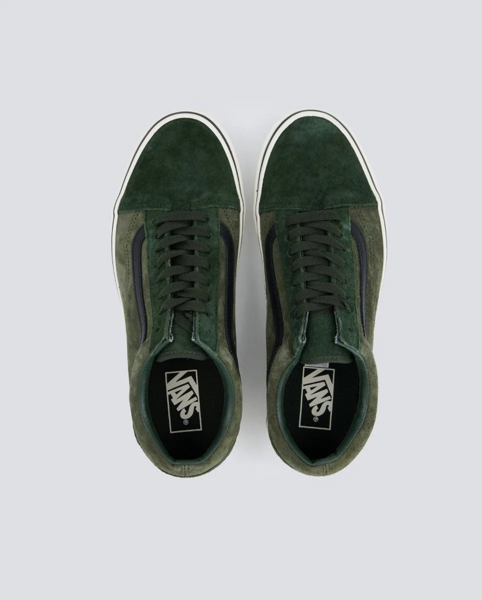 Vans Old Skool Pig Suede Verde Hombre - Image 3