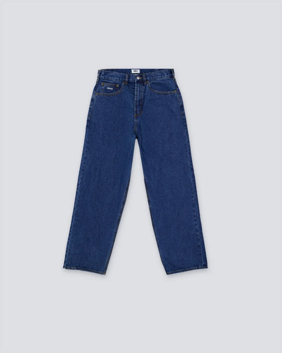 Vaquero Obey Bigwig Baggy Wash Indigo Azul Hombre