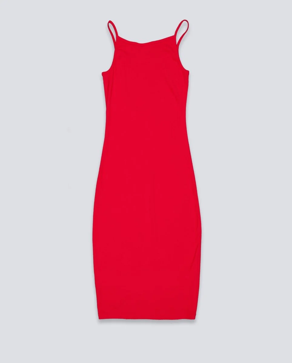 Vestido Obey Bianca Long Tank Rojo Mujer - Image 4