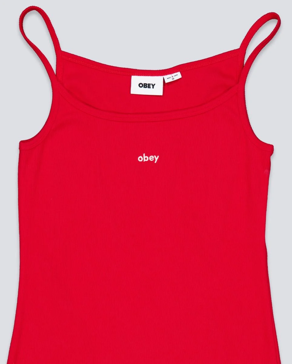 Vestido Obey Bianca Long Tank Rojo Mujer - Image 5
