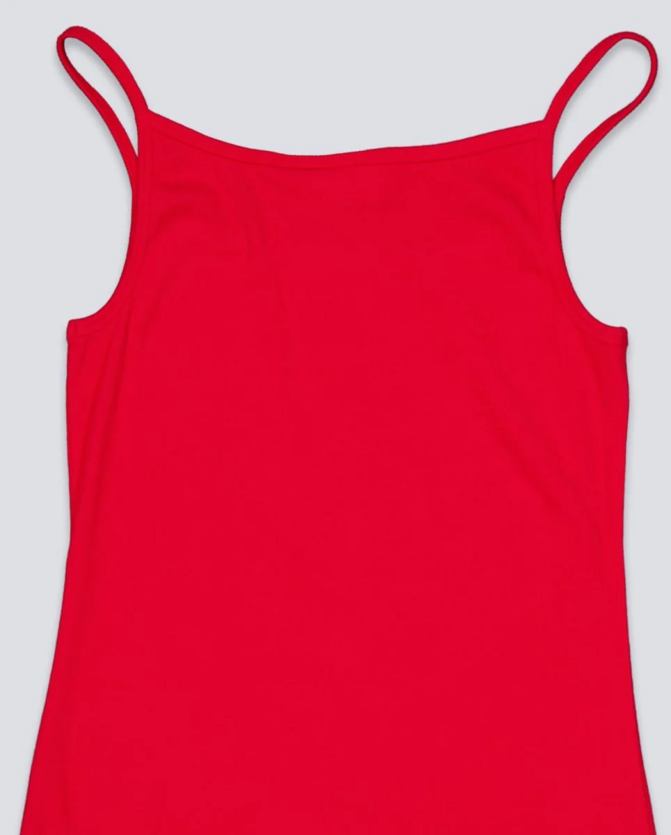 Vestido Obey Bianca Long Tank Rojo Mujer - Image 6